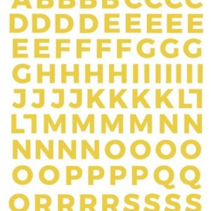 alfabeto puffy basic amarillo