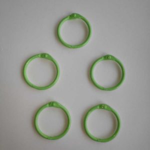 Set de anillas para encuadernar Verde