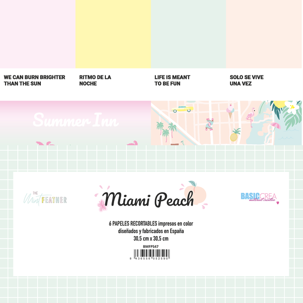 Recortables Miami Peach TheMintFeather