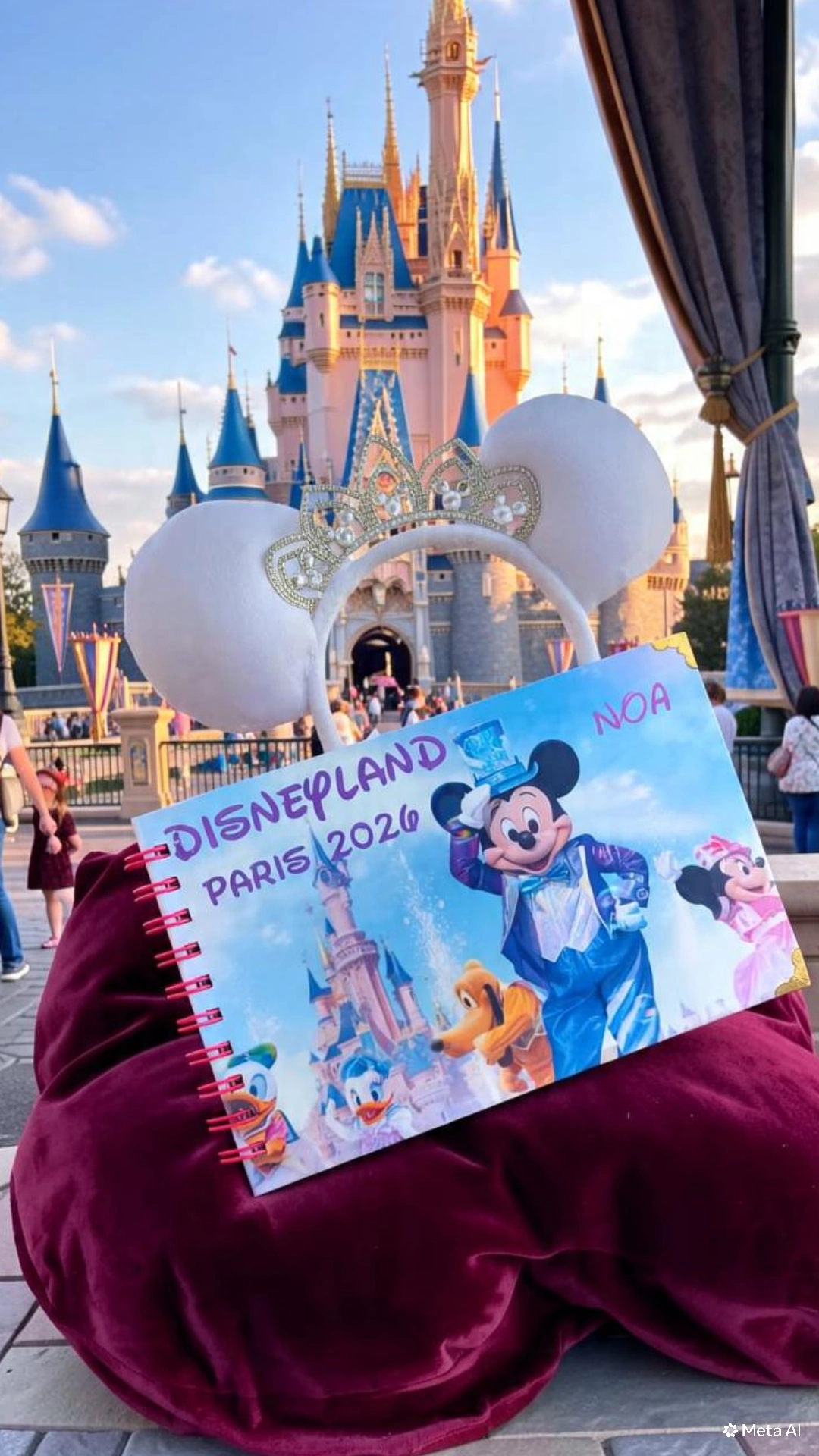 Portada álbum firmas Disneyland SukiScrap