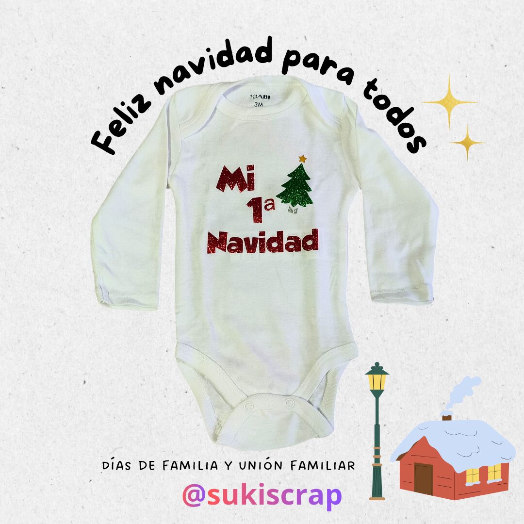 body bebe personalizado navidad