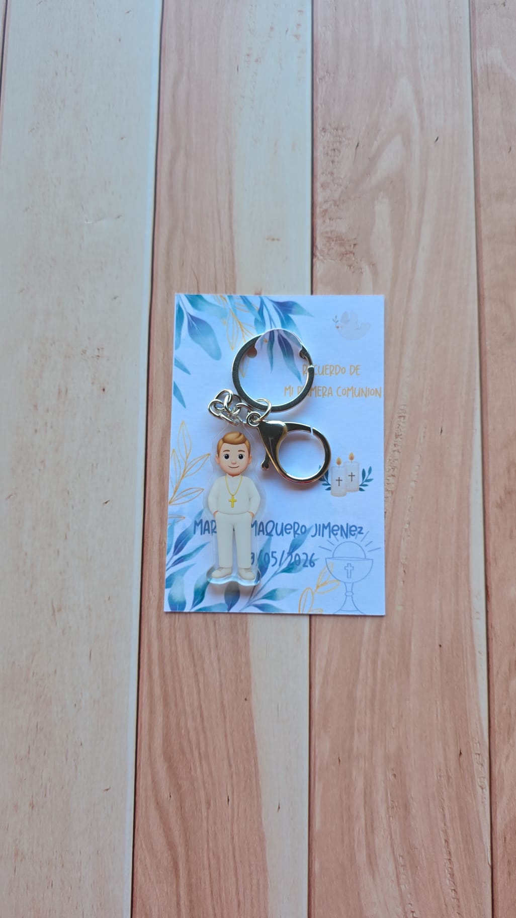 Llavero Acrilico Niño Comunion